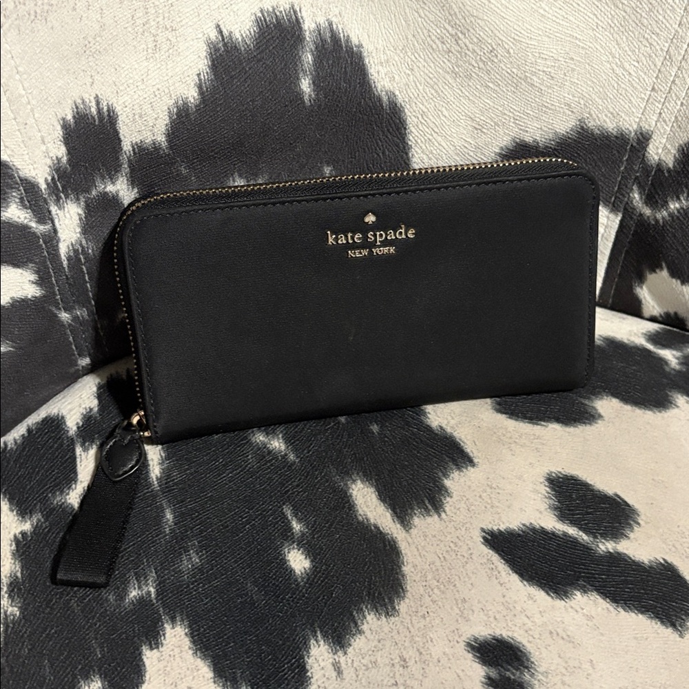 Kate Spade Black Zip-Around Wallet